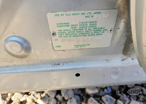 2003 Subaru Forester 2.5Xs z USA, uszkodzony, nr VIN JF1SG656X3H727565